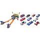 Hot Wheels Super Speed Blastway Track Set With 164 Scale Toy Trucks And Cars