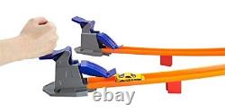 Hot Wheels Super Speed Blastway Track Set with 164 Scale Toy Trucks and Cars