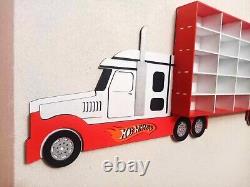 Hot Wheels Toy shelf storage Truck toy car shelf for 30 section Red