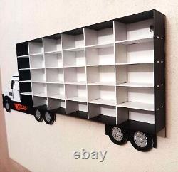 Hot Wheels car storage Truck toy car shelf for 30 section Display case
