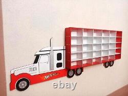 Hot Wheels storage Truck toy car shelf for 30 section Display