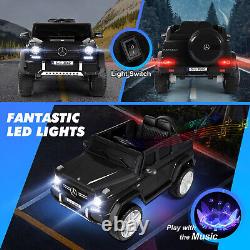 JOYLDIAS Black Electric 12V Battery Kids Ride On Car Truck Toy Gift withRemote, MP3