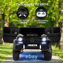 JOYLDIAS Black Electric 12V Battery Kids Ride On Car Truck Toy Gift withRemote, MP3