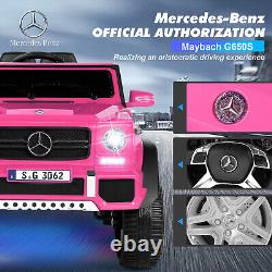 JOYLDIAS Pink Electric 12V Battery Kids Ride on Truck Car Toy Music LED withRemote