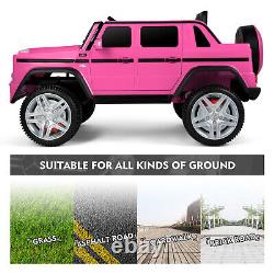 JOYLDIAS Pink Electric 12V Battery Kids Ride on Truck Car Toy Music LED withRemote