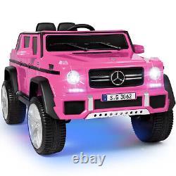 JOYLDIAS Pink Electric 12V Battery Kids Ride on Truck Car Toy Music LED withRemote