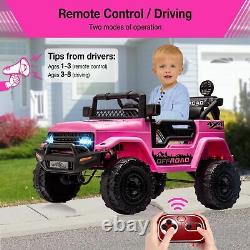 Jeep Licensed 12V Electric Gifts for Kids Ride on Car Truck Toys+Remote Control