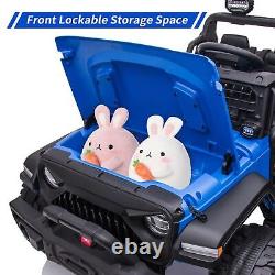 Jeep Licensed 24V Electric Kids Ride on Truck Large Car Toys+2 Seat+Remote+Music