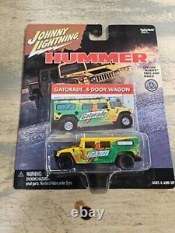 Johnny Lightning Hummer H1 Gatorade Civilian 4-door Wagon Yellow + 7 More