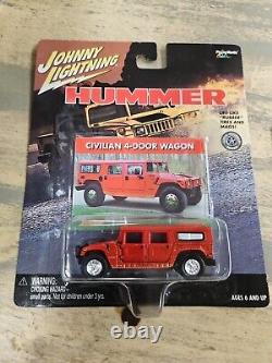 Johnny Lightning Hummer H1 Gatorade Civilian 4-door Wagon Yellow + 7 More