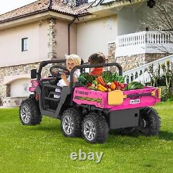 Kids Ride on Car Truck Toys 24V Electric Tractor+Remote Control 2Seater 6 Wheels