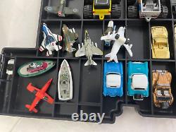 LOT 1988 MICRO MACHINES SEMI Truck CARRYING CASE W x52 Cars, Boats, Planes, Moon