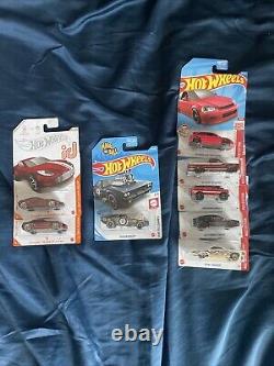 Lot Of 8 Hot Wheels Target Red Edition Silverado-Super Rodger Dodger-ID Cars