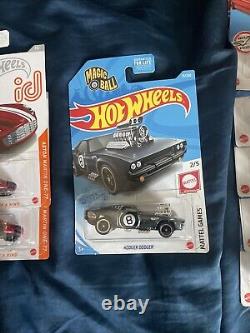 Lot Of 8 Hot Wheels Target Red Edition Silverado-Super Rodger Dodger-ID Cars