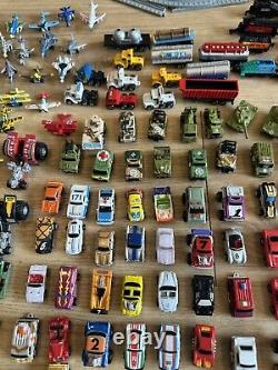 Micro Machines Hotwheel Mix Lot (170+) Rare Military (Tanks) Train Trucking Cars