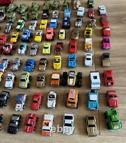 Micro Machines Hotwheel Mix Lot (170+) Rare Military (Tanks) Train Trucking Cars