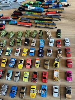 Micro Machines Hotwheel Mix Lot (170+) Rare Military (Tanks) Train Trucking Cars