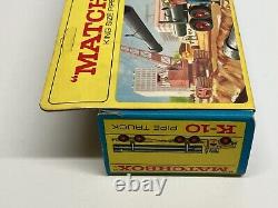 Original / vintage MATCHBOX KING SIZE K-10 PIPE TRUCK in Original Box