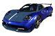 Pagani Huayra Bc Candy Blue Met. Withcarbon Accents 1/18 Model Car Autoart 78277