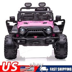 Pink 24V Kids Ride On Car 2 Seater Electric RC Toy Truck with Remote Control MP3