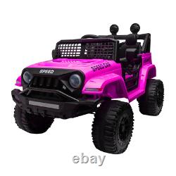 Pink Kids Ride on Car Toy 12V Girl Electric Power Wheels Truck withRemote Control