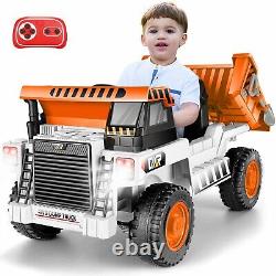 Ride on Car 12V Electric Car for Kids Ride on Dump Truck with Electric Dump Bed