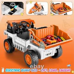 Ride on Car 12V Electric Car for Kids Ride on Dump Truck with Electric Dump Bed