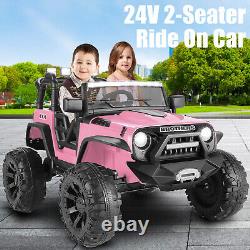 Ride on Car 2 Seaters for Kids Electric Truck Toy 2x200W 24V with Remote Control