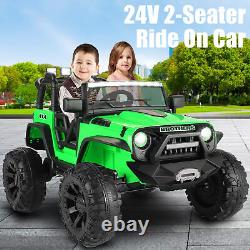 Ride on Car 2-Seaters for Kids Electric Truck Toy 400W 24V Battery with Remote