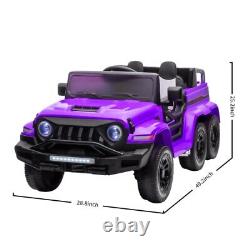 TCARAIWEN Kids Car 24V Ride on Toy 6WD Power Wheels Truck with Parental Remote MP3