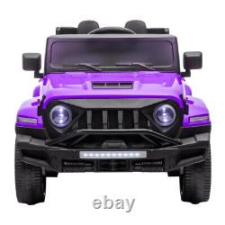 TCARAIWEN Kids Car 24V Ride on Toy 6WD Power Wheels Truck with Parental Remote MP3