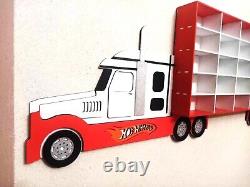 Toy shelf storage Truck toy car Hot wheels display Unique gift for kids