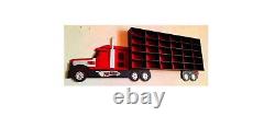 Truck toy car shelf Hot wheels display Wall toy car storage Red and Black