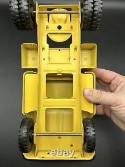 Vintage 1961 Tonka Car Carrier 840 Yellow Truck Pressed Steel Toy with Box