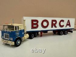 WSI truck models, MACK F 700 6X4 + Classic Box Trailer-2 Axle, BORCA