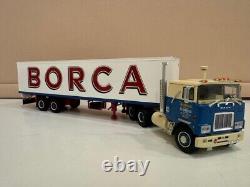 WSI truck models, MACK F 700 6X4 + Classic Box Trailer-2 Axle, BORCA