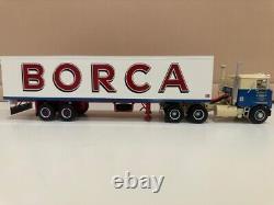 WSI truck models, MACK F 700 6X4 + Classic Box Trailer-2 Axle, BORCA