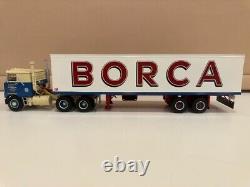 WSI truck models, MACK F 700 6X4 + Classic Box Trailer-2 Axle, BORCA