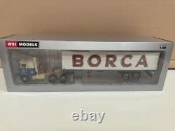 WSI truck models, MACK F 700 6X4 + Classic Box Trailer-2 Axle, BORCA