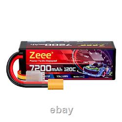 Zeee 4S Lipo Battery 7200mAh 14.8V 120C Hard Case XT90 Plug for RC Car Truck 2x